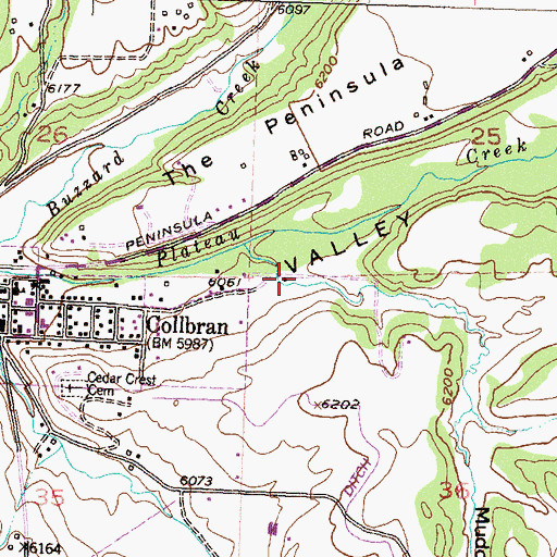Topographic Map of Muddy Gulch, CO