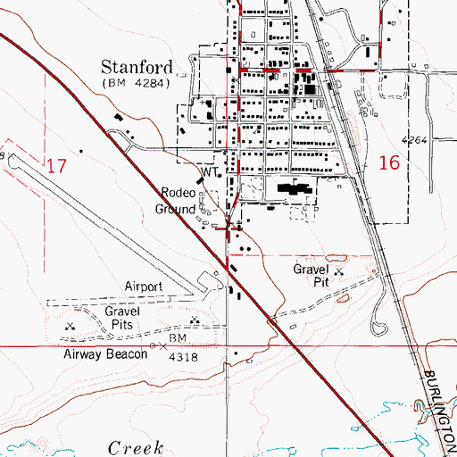 Topographic Map of Lutheran Church, MT