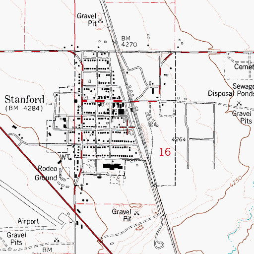 Topographic Map of Cotton Trailer Court, MT