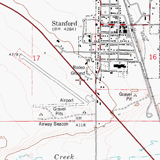 Topographic Map of J and M Trailer Court, MT