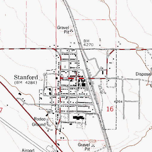 Topographic Map of Basin Medical Center, MT