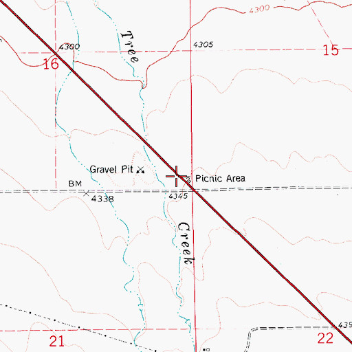 Topographic Map of Mining Plays Second Fiddle Historical Marker, MT