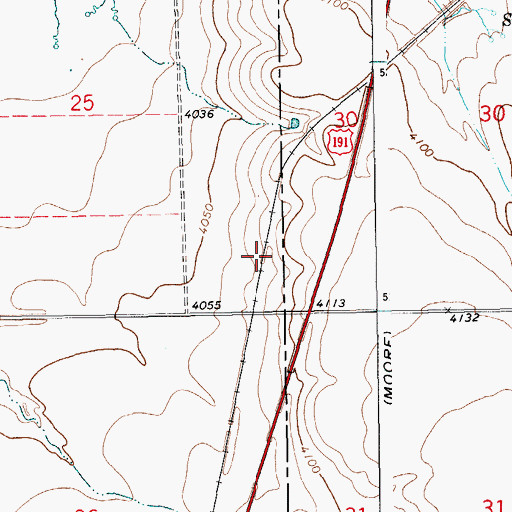 Topographic Map of Joan (historical), MT