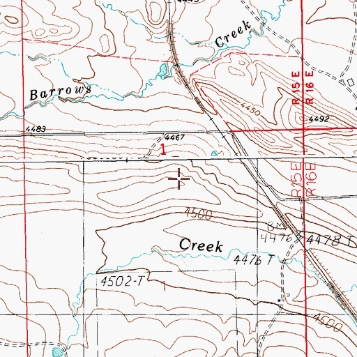 Topographic Map of Ubet Cemetery, MT