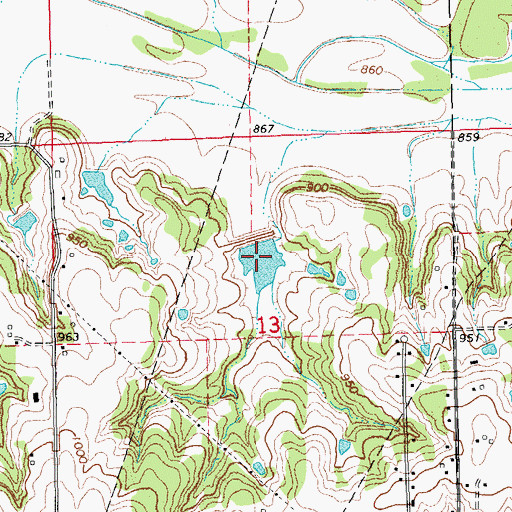 Topographic Map of Quapaw Creek Site 16 Reservoir, OK