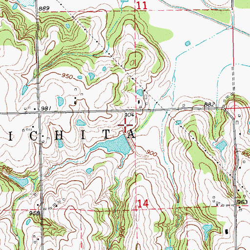Topographic Map of Quapaw Creek Site 17 Dam, OK