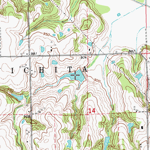 Topographic Map of Quapaw Creek Site 17 Reservoir, OK