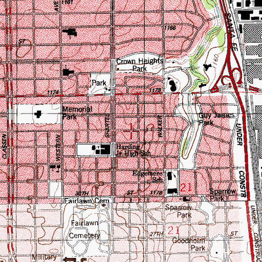 Topographic Map of Quapaw Creek Site 23 Reservoir, OK
