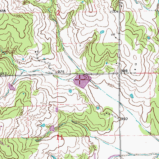 Topographic Map of Quapaw Creek Site 27 Reservoir, OK