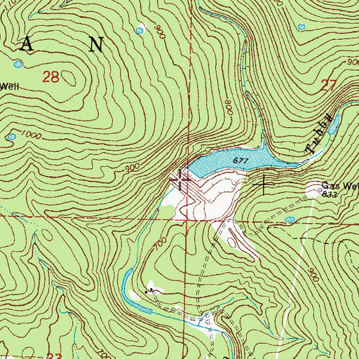 Topographic Map of Fourche Maline Creek Site 2 Dam, OK