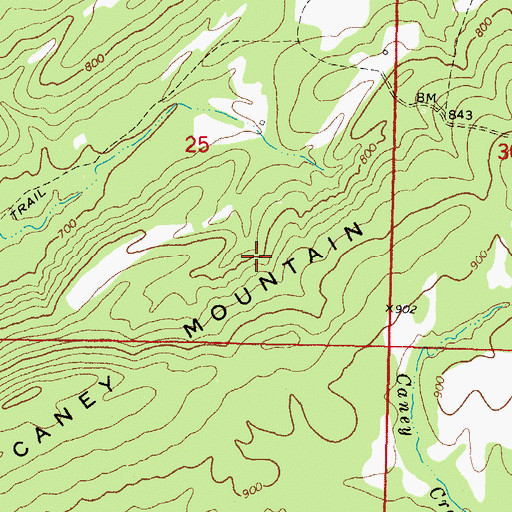 Topographic Map of Fourche Maline Creek Site 6 Reservoir, OK