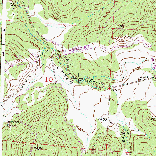 Topographic Map of East Salt Creek, CO