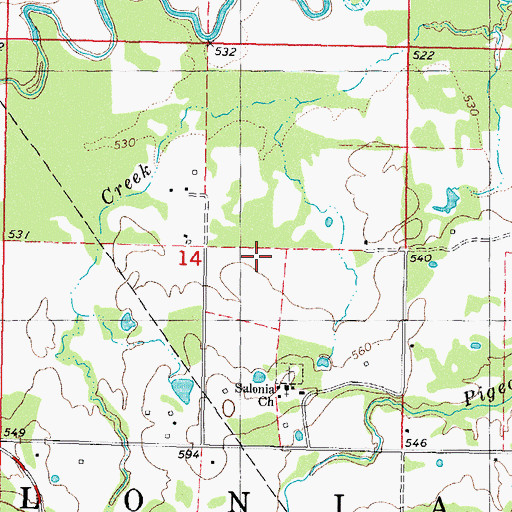 Topographic Map of Fourche Maline Creek Site 12 Dam, OK