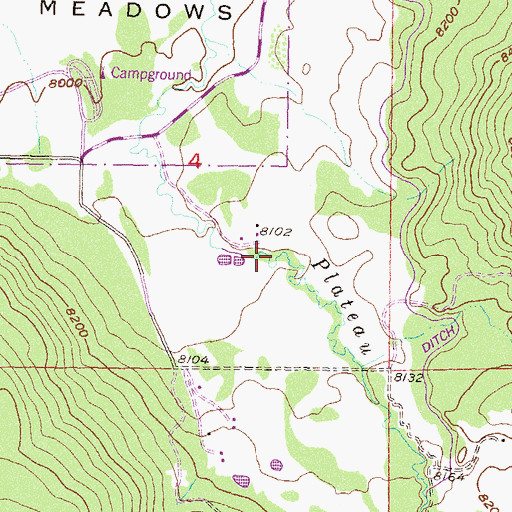 Topographic Map of Wilson Creek, CO