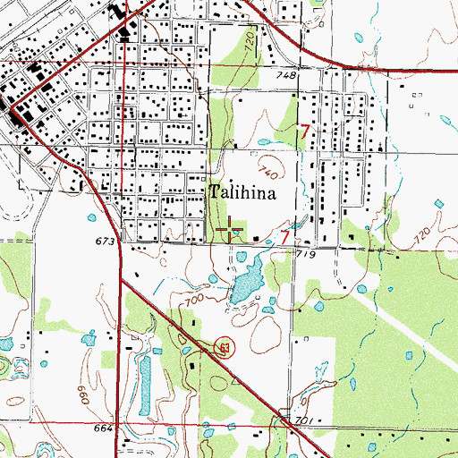 Topographic Map of Martha Lingenfelter Lake Dam, OK