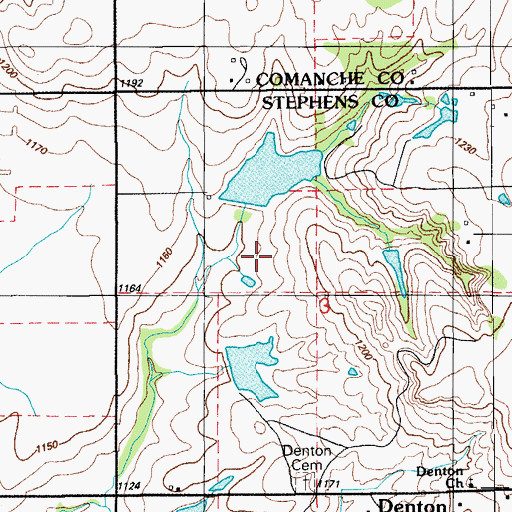 Topographic Map of Oknoname 137086 Dam, OK