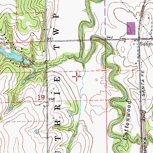 Topographic Map of Cabana Club Lake Dam, OK