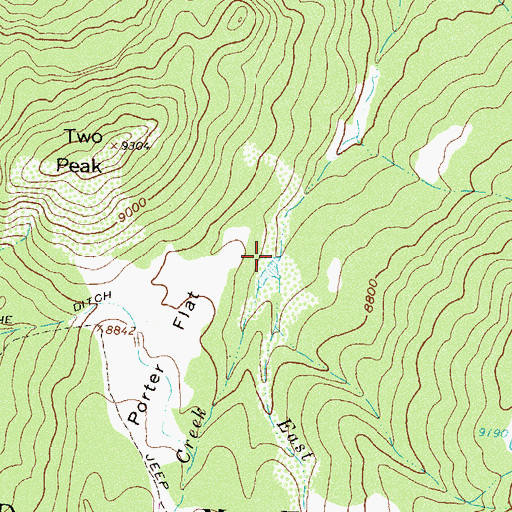 Topographic Map of West Porter Creek, CO