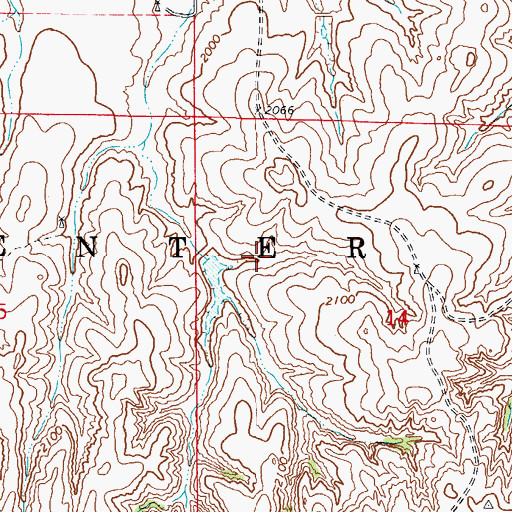 Topographic Map of Oknoname 059066 Dam, OK