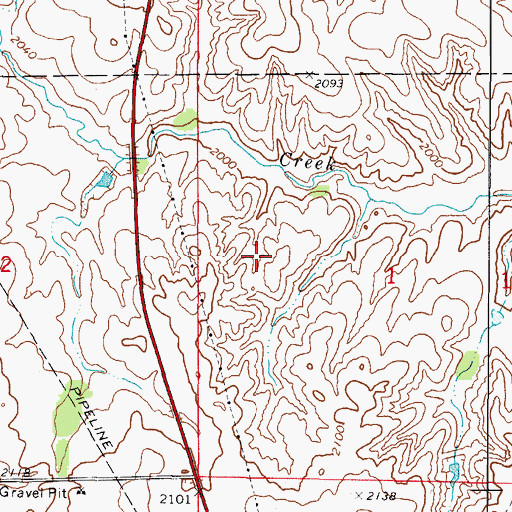 Topographic Map of Oknoname 059054 Reservoir, OK