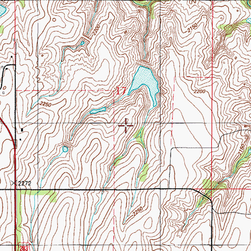 Topographic Map of Sandstone Creek Site 115 Dam, OK