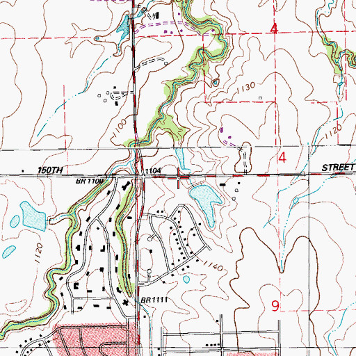 Topographic Map of J W Quillian 209 Dam, OK