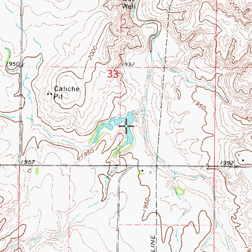 Topographic Map of Oknoname 059064 Dam, OK