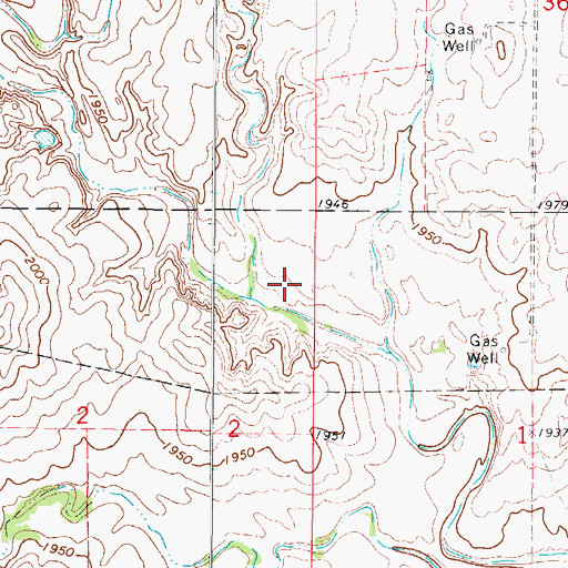 Topographic Map of Oknoname 059039 Dam, OK