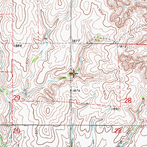 Topographic Map of Oknoname 059047 Reservoir, OK