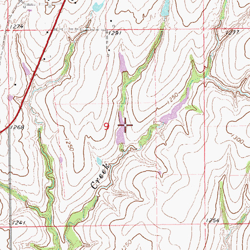 Topographic Map of Oknoname 051016 Reservoir, OK