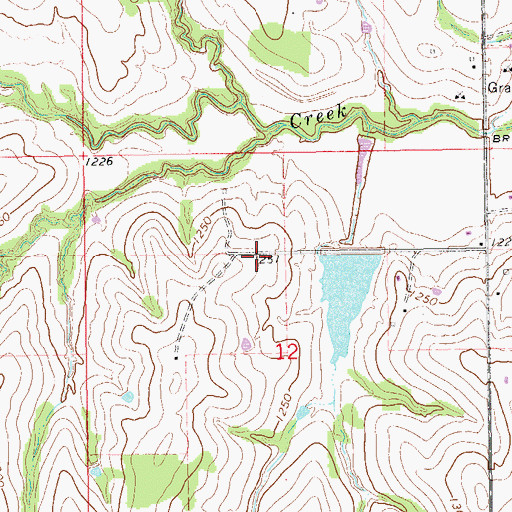 Topographic Map of Oknoname 051028 Dam, OK