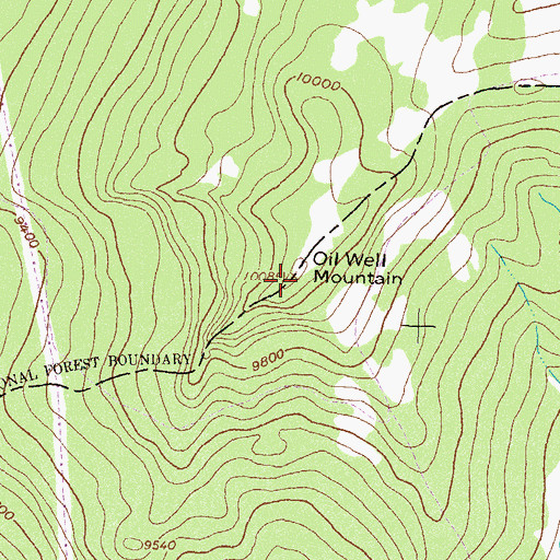 Topographic Map of Oil Well Mountain, CO