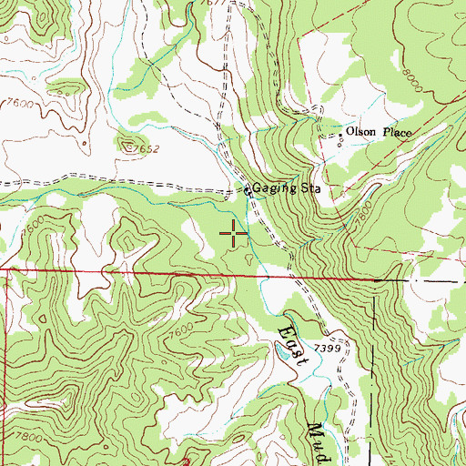 Topographic Map of Little Muddy Creek, CO