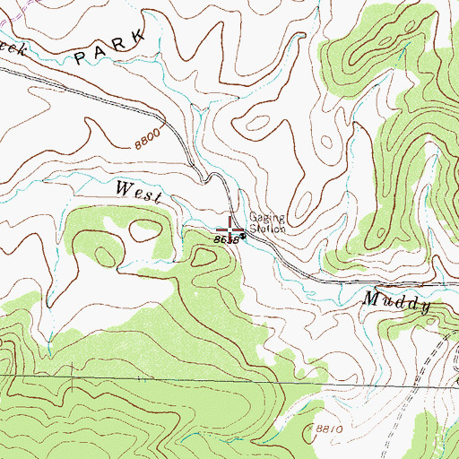 Topographic Map of Gold Creek, CO
