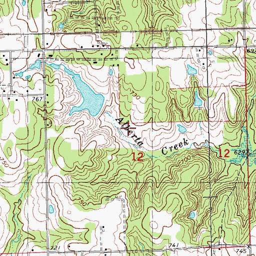 Topographic Map of Oknoname 095003 Reservoir, OK
