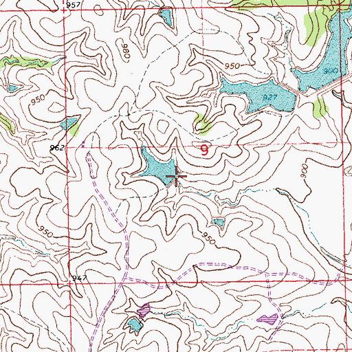 Topographic Map of H Drake Dam, OK