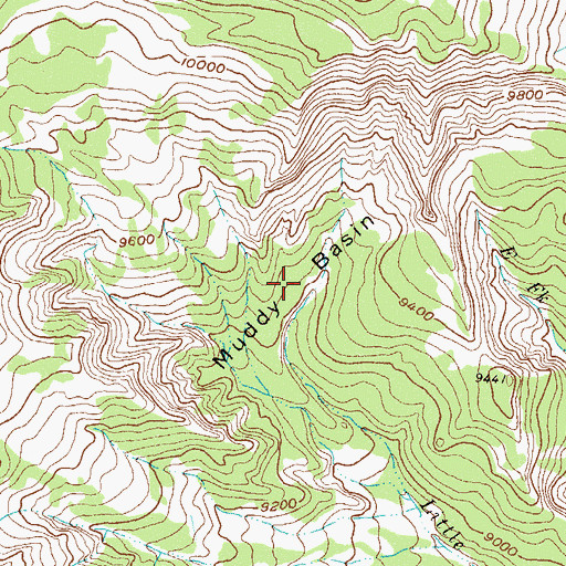 Topographic Map of Muddy Basin, CO