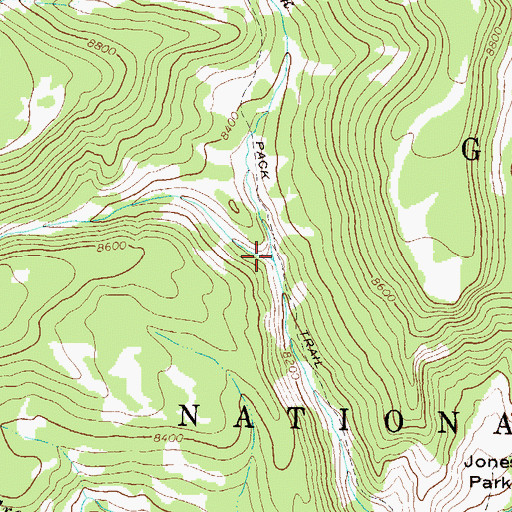 Topographic Map of June Creek, CO