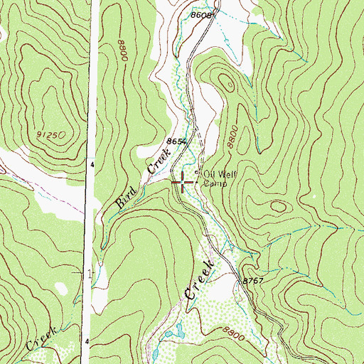 Topographic Map of Oil Well Camp, CO