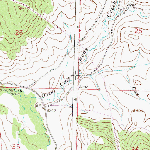 Topographic Map of Gas Creek, CO