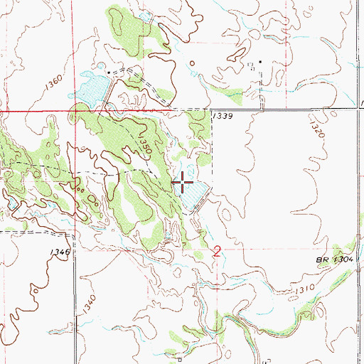 Topographic Map of Edwards Lake, OK
