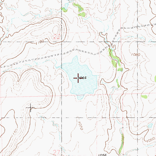 Topographic Map of Oknoname 113153 Reservoir, OK