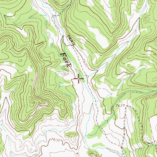 Topographic Map of Deadhorse Creek, CO
