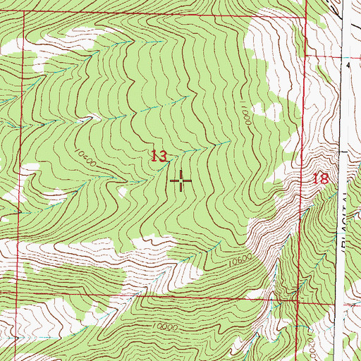 Topographic Map of Rock Creek, CO