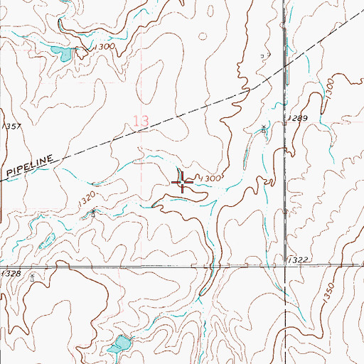 Topographic Map of Lambert Creek Site 1 Reservoir, OK