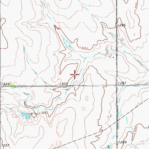Topographic Map of Lambert Creek Site 2 Dam, OK
