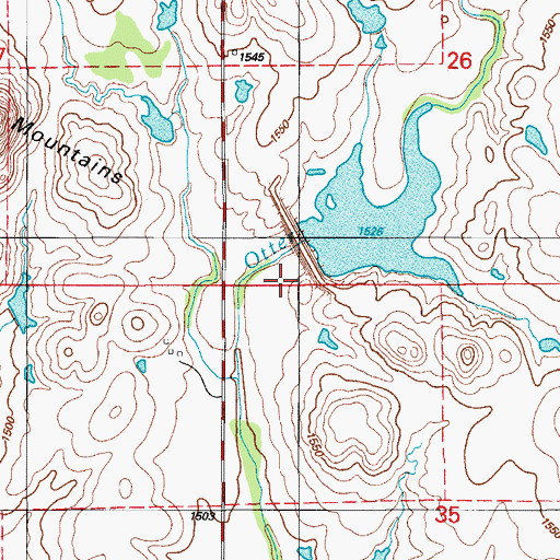 Topographic Map of Otter Creek Site 3 Dam, OK