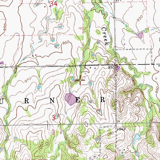 Topographic Map of Wildhorse Creek Site 75 Dam, OK