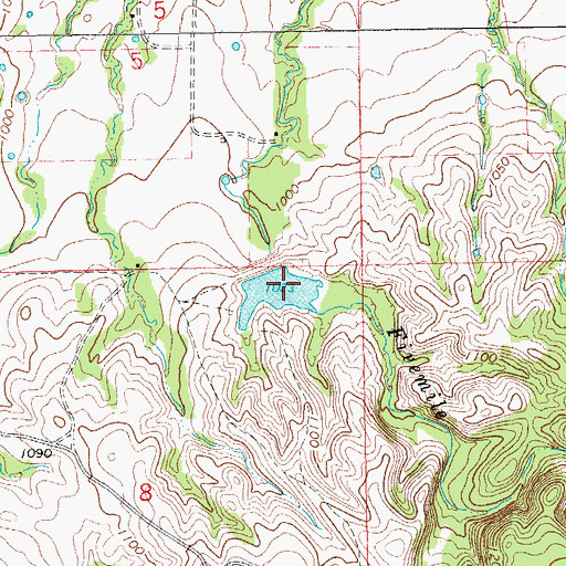 Topographic Map of Wildhorse Creek Site 7 Reservoir, OK