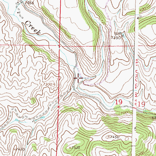 Topographic Map of Drift Creek, CO